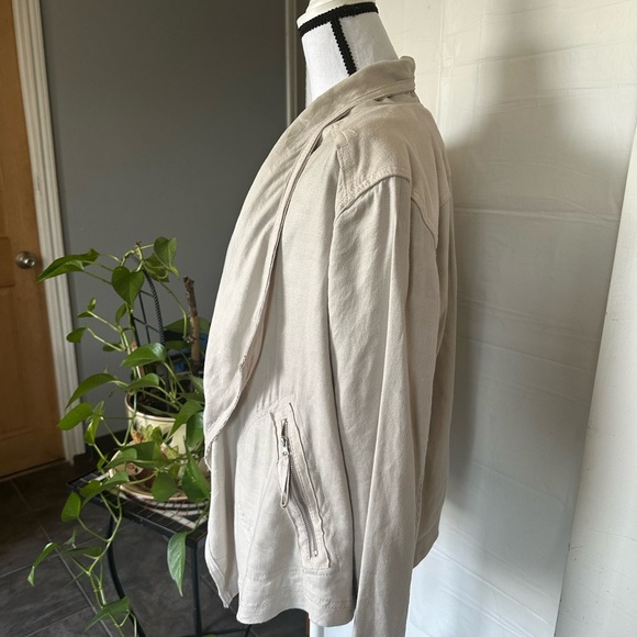 Anthropologie Cream Waterfall cardigan - Picture 3 of 10